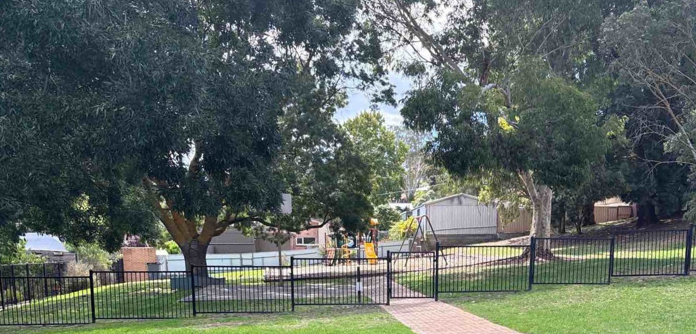 Reserve Road Reserve as viewed from the roadway