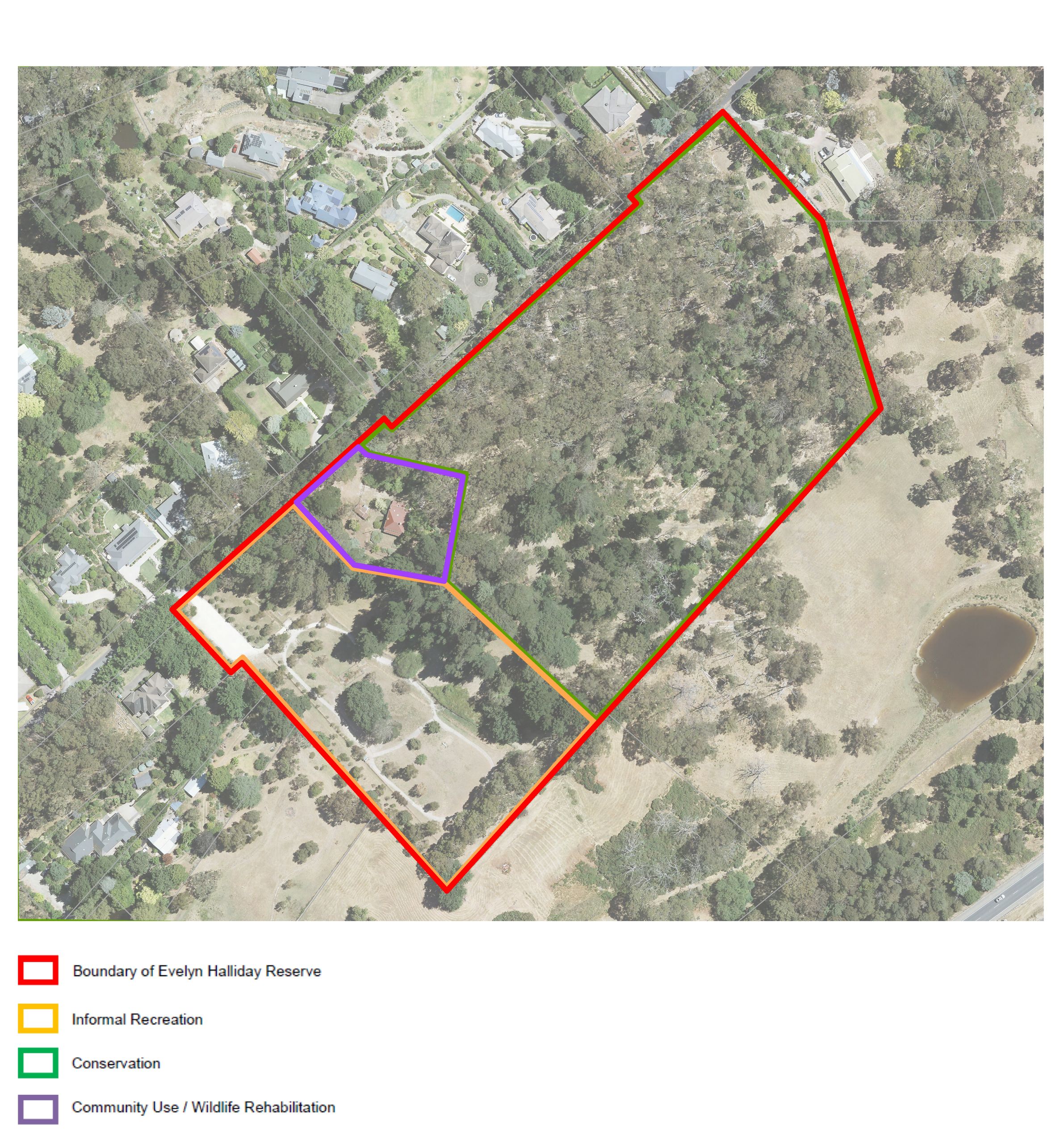 Map of Wright Road Reserve / Evelyn Halliday Reserve